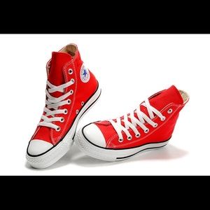 Women’s Converse High Tops in Red